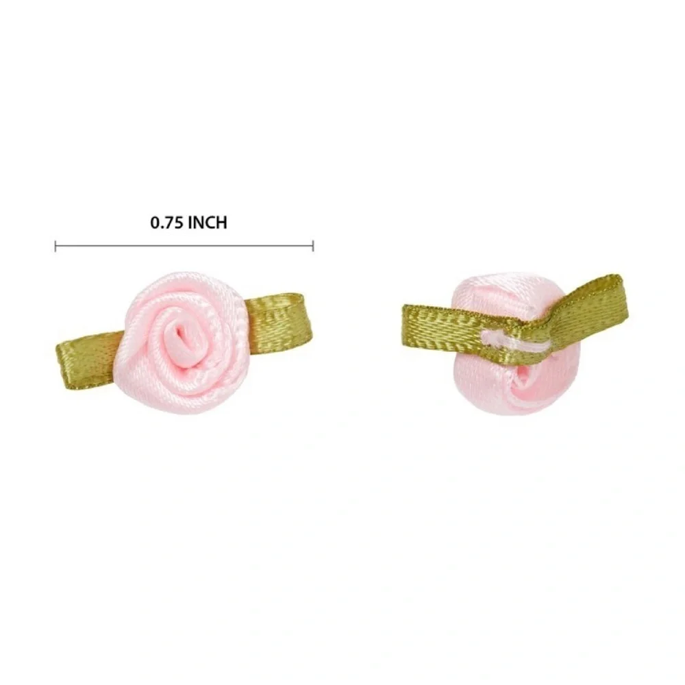 20ct Ribbon Crafts and Garment Accessories - White, Pink and Blue